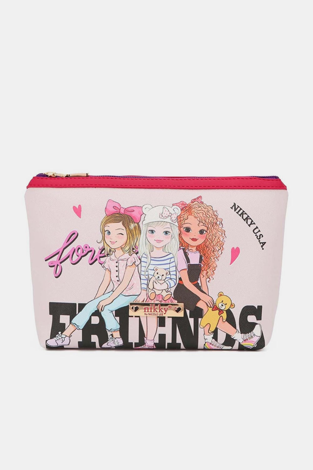 Printed Large Cosmetic Pouch