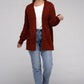 Open Waffle Cardigan Sweater