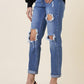 Distressed Boyfriend Jeans