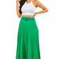 Pleated Maxi Skirt