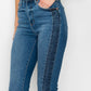 High Rise Slim Straight  Jeans