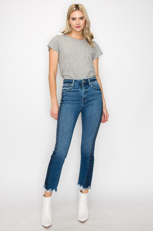 High Rise Slim Straight  Jeans