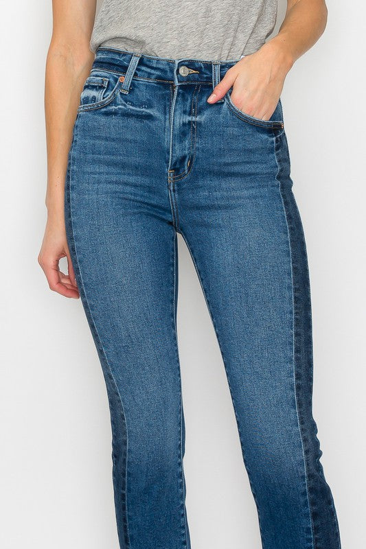 High Rise Slim Straight  Jeans