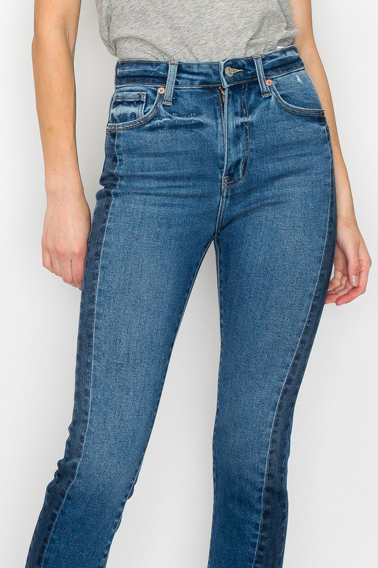 High Rise Slim Straight  Jeans