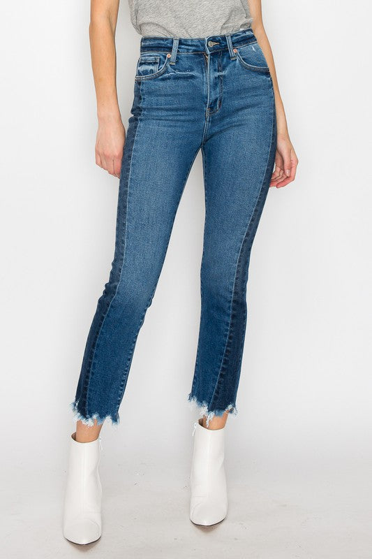 High Rise Slim Straight  Jeans