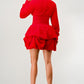 Merry Go Around Ruffle long sleeve dress