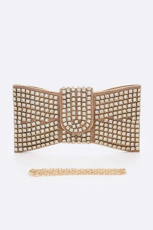 Rhinestone Bowtie Iconic Clutch Bag