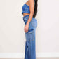 Pearl High-Rise Wide Leg Cargo Jeans