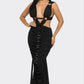 Sahara Mystique Pleated Gown