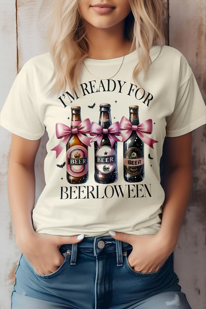 Halloween Coquette, Halloween Beer Graphic Tee