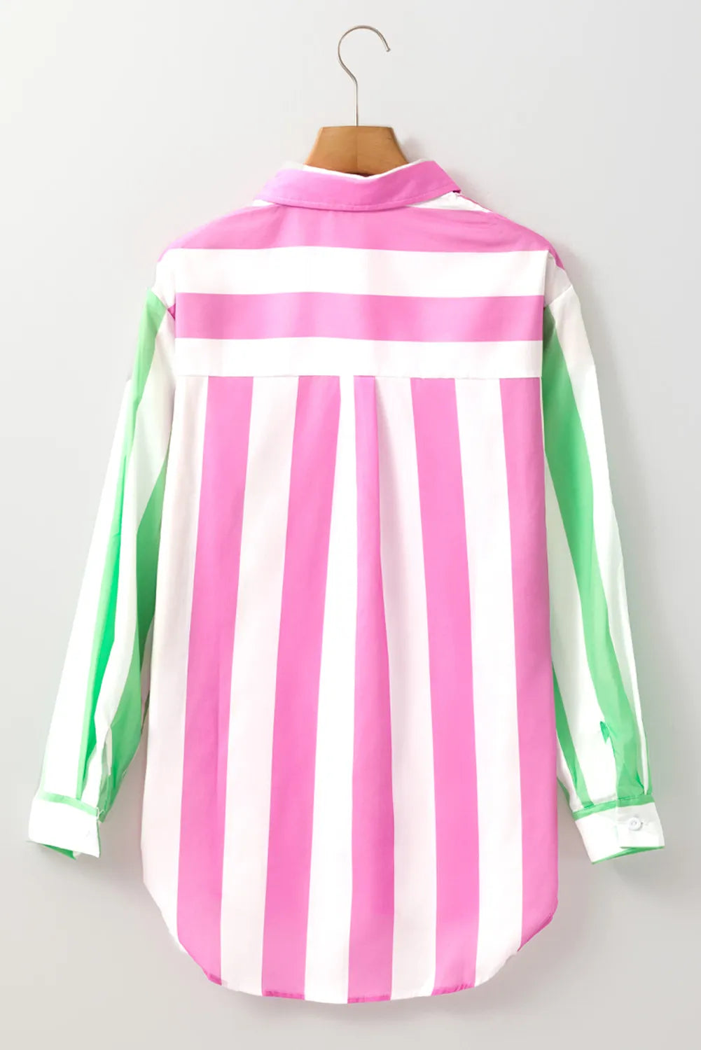 Contrast Stripes Long Sleeve Shirt