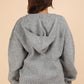 Drop Shoulder Hooded Sweater