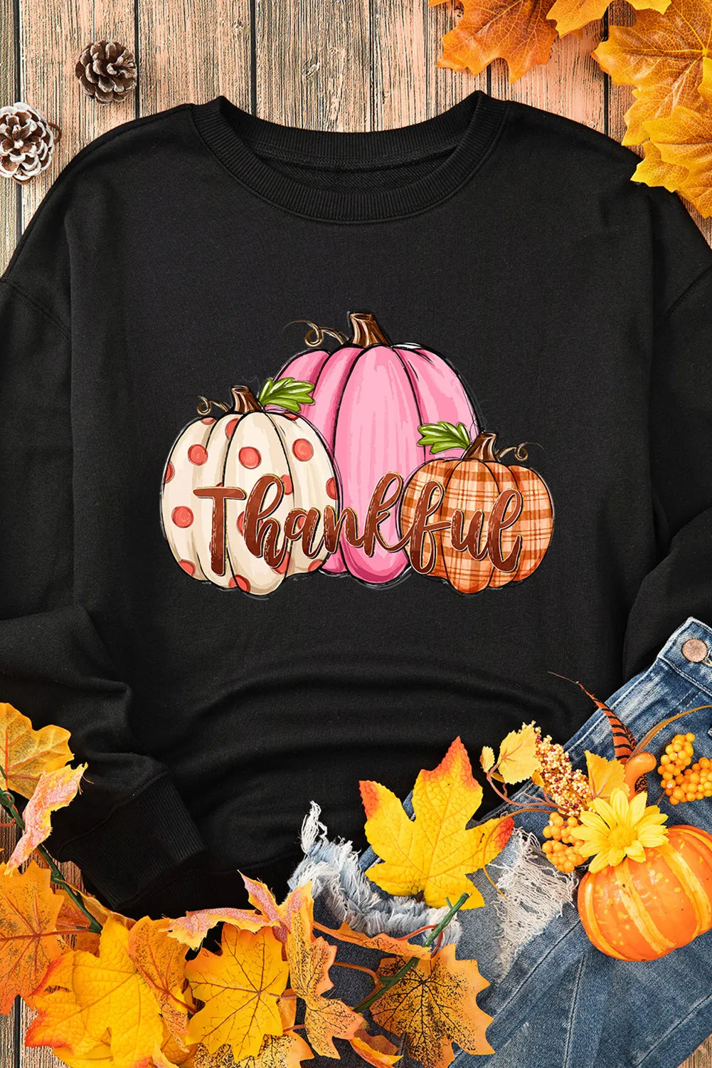 Pumpkin Graphic Halloween Sweatshirt