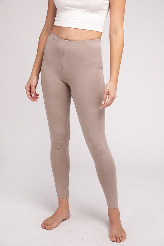 Full-Length Cotton  Leggings