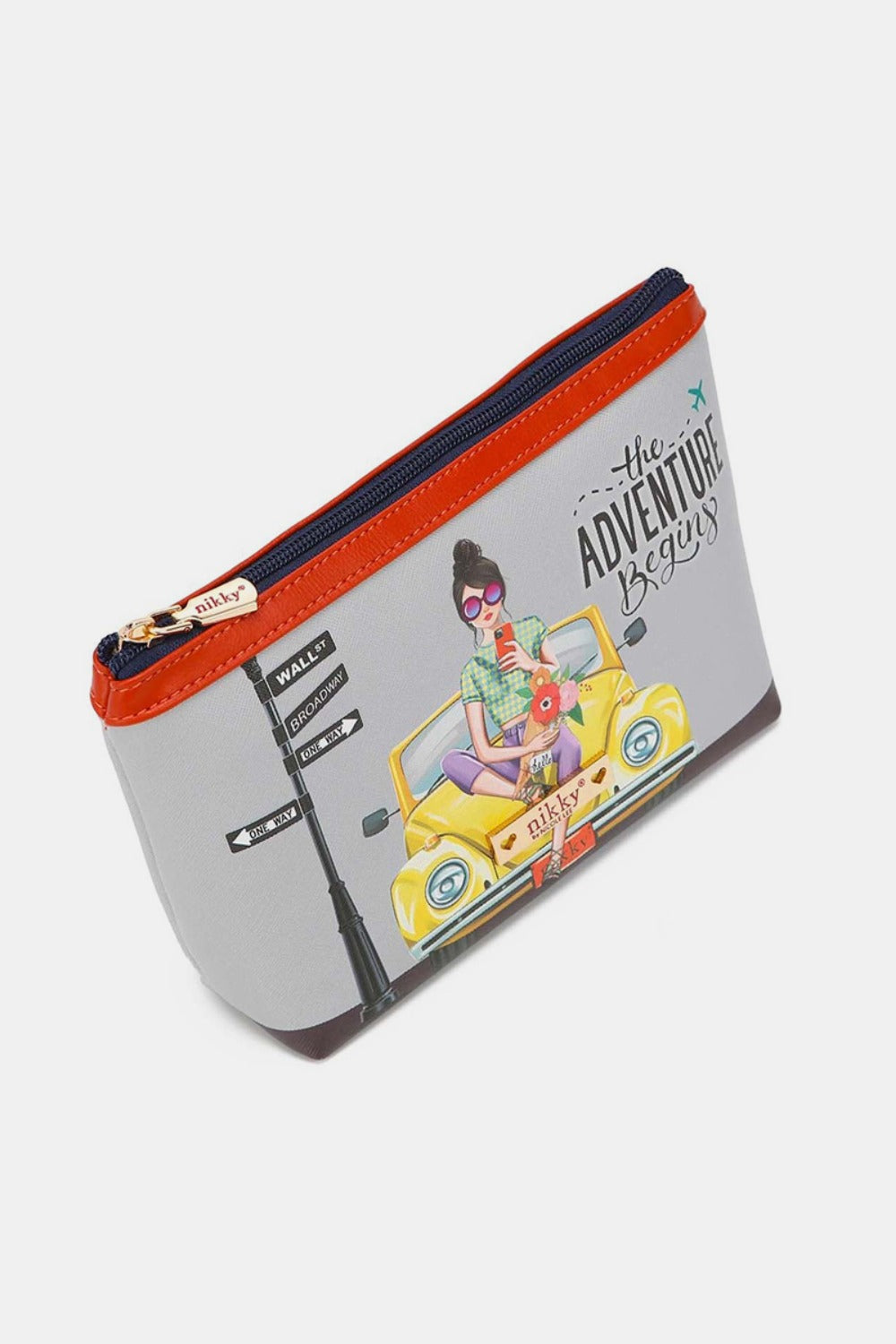 Printed Large Cosmetic Pouch