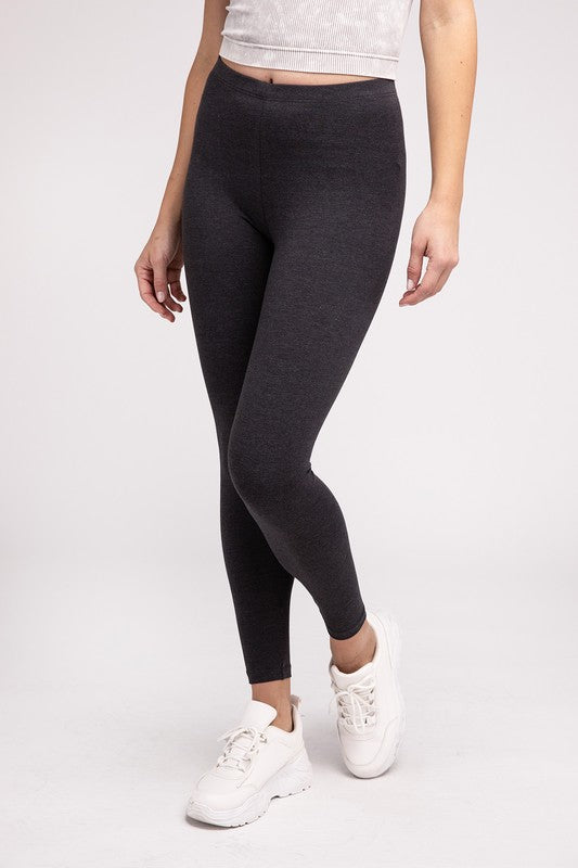 Full-Length Cotton  Leggings