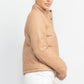 Mock Neck Quilted Jacket