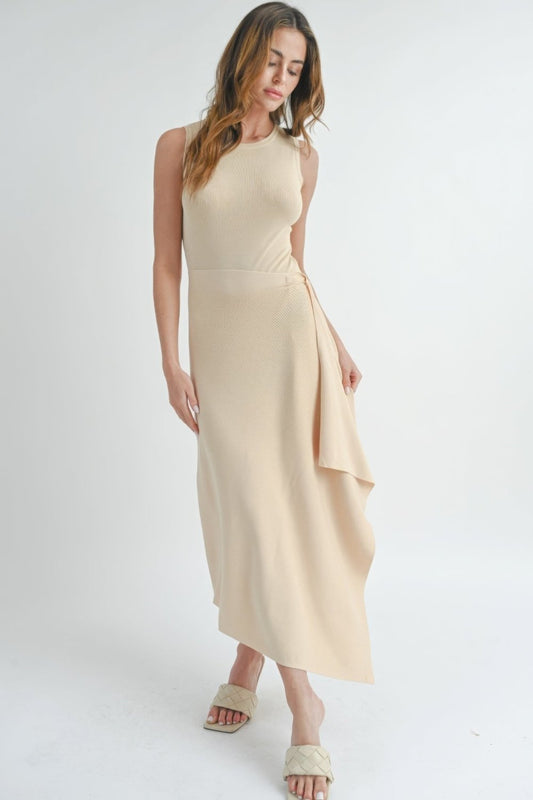 Asymmetrical Maxi Dress With Slit