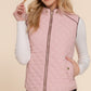 Suede  Quilted Vest