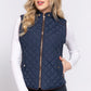 Suede Quilted Vest