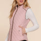 Suede  Quilted Vest