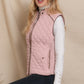 Suede  Quilted Vest