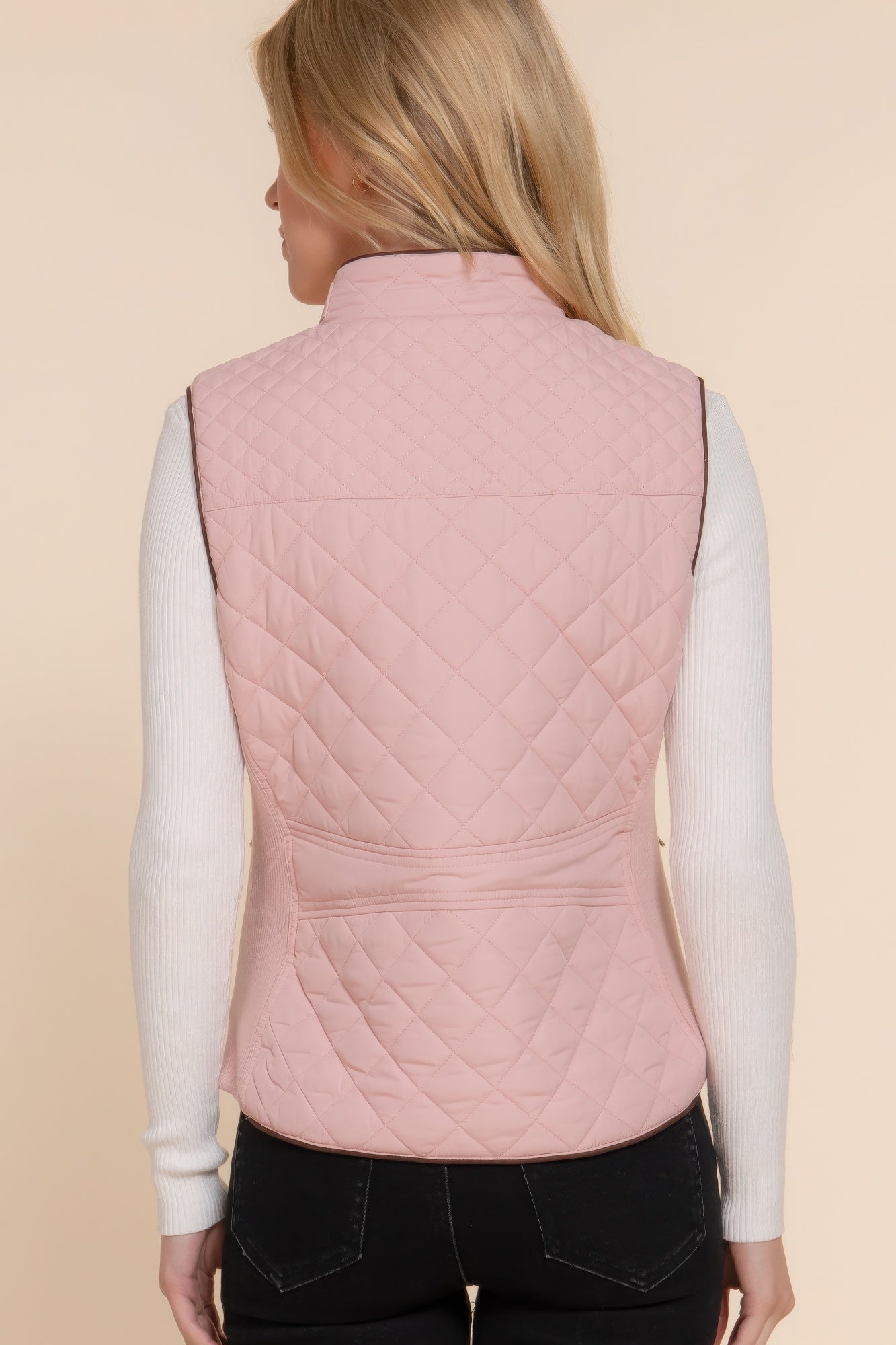 Suede  Quilted Vest