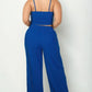 Plus Bustier Crop Cami Top & Pant Sets