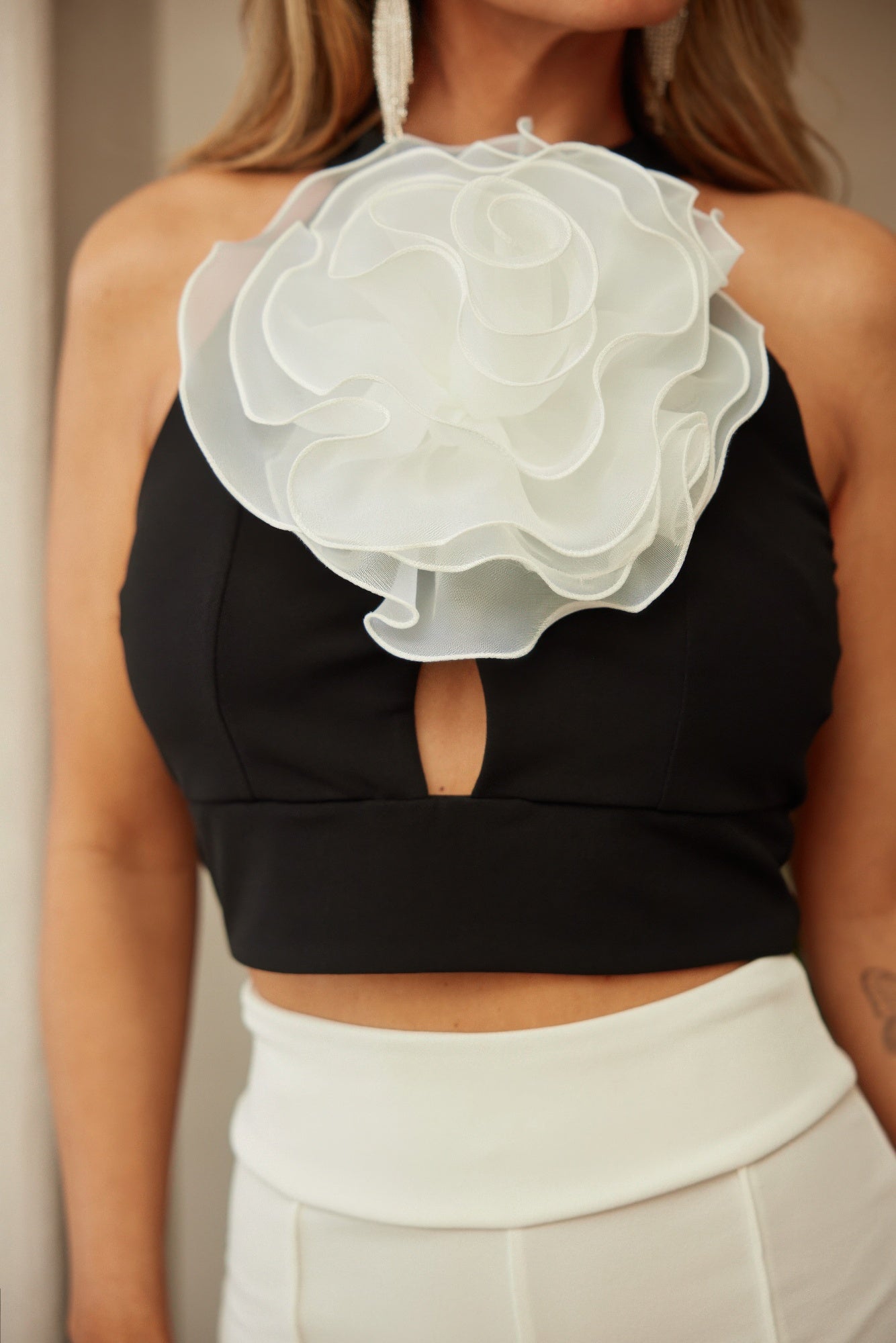 Bow Detailed Crop Top