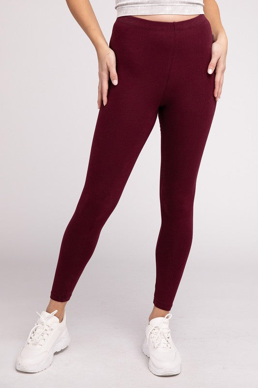 Full-Length Cotton  Leggings