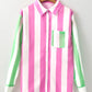 Contrast Stripes Long Sleeve Shirt