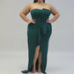 Plus Size Elegant Embrace Pleated Maxi Dress